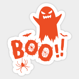 BOO!! Halloween Design Sticker